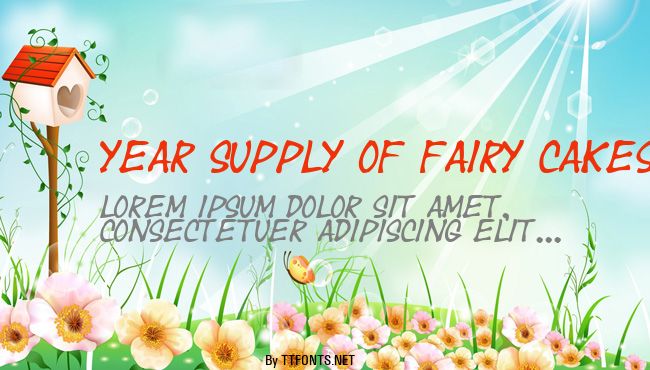 Year supply of fairy cakes example